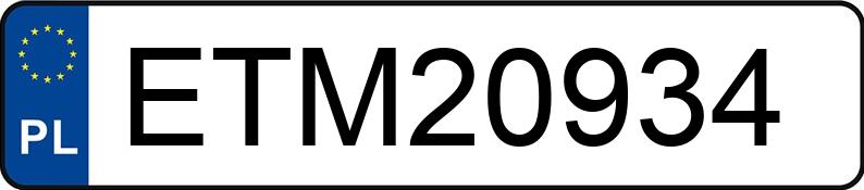 Numer rejestracyjny ETM 20934 posiada OPEL ASTRA GTC - ETM20934 Numer rejestracyjny ETM 20934 posiada OPEL ASTRA GTC - ETM20934