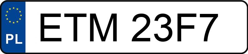 Numer rejestracyjny ETM 23F7 posiada CITROEN C3 1,4 HDI - ETM23F7