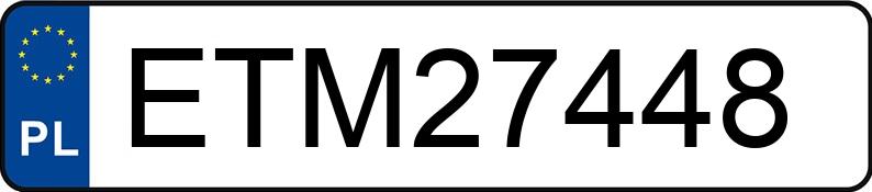 Numer rejestracyjny ETM 27448 posiada FIAT PANDA - ETM27448 Numer rejestracyjny ETM 27448 posiada FIAT PANDA - ETM27448