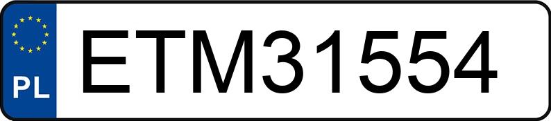Numer rejestracyjny ETM 31554 posiada AUDI A1 - ETM31554 Numer rejestracyjny ETM 31554 posiada AUDI A1 - ETM31554