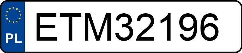 Numer rejestracyjny ETM 32196 posiada MAZDA MX-5 - ETM32196