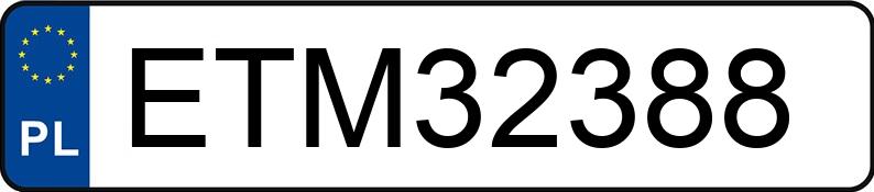 Numer rejestracyjny ETM 32388 posiada VOLVO S80 - ETM32388