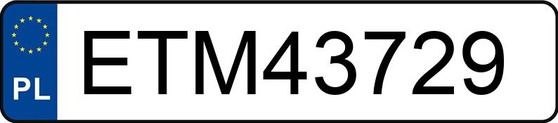 Numer rejestracyjny ETM 43729 posiada KIA Sportage 1.6 CRDi MR`19 E6d L - ETM43729 Numer rejestracyjny ETM 43729 posiada KIA Sportage 1.6 CRDi MR`19 E6d L - ETM43729