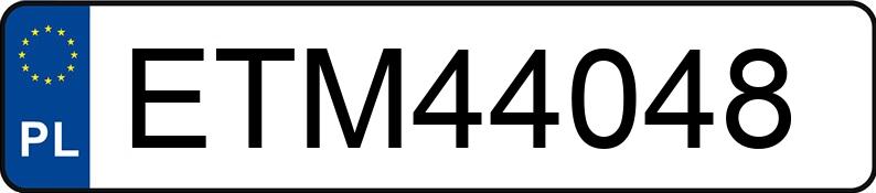 Numer rejestracyjny ETM 44048 posiada OPEL INSIGNIA - ETM44048