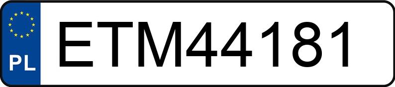 Numer rejestracyjny ETM 44181 posiada OPEL ASTRA - ETM44181