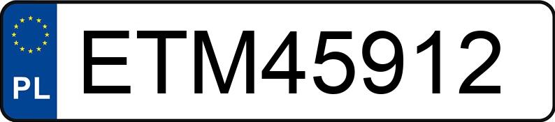 Numer rejestracyjny ETM 45912 posiada HYUNDAI TUCSON - ETM45912