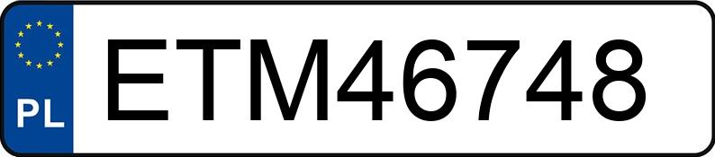 Numer rejestracyjny ETM 46748 posiada OPEL OMEGA - ETM46748