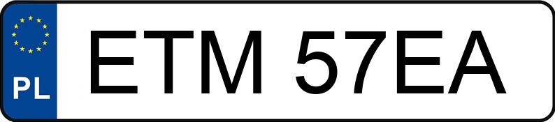 Numer rejestracyjny ETM 57EA posiada DAEWOO LANOS 1.4 KAT - ETM57EA