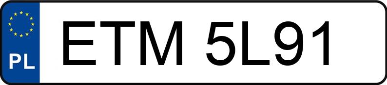 Numer rejestracyjny ETM 5L91 posiada VOLKSWAGEN Passat 1.8i Kat. MR`86 CL - ETM5L91 Numer rejestracyjny ETM 5L91 posiada VOLKSWAGEN Passat 1.8i Kat. MR`86 CL - ETM5L91