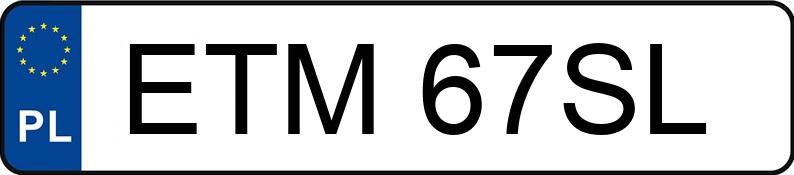 Numer rejestracyjny ETM 67SL posiada OPEL - ETM67SL Numer rejestracyjny ETM 67SL posiada OPEL - ETM67SL
