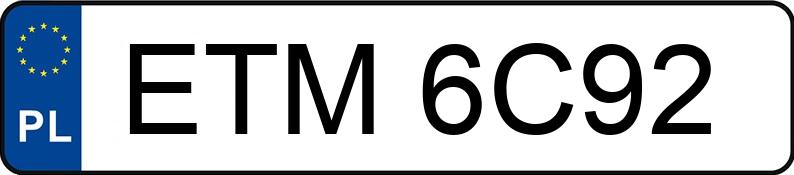 Numer rejestracyjny ETM 6C92 posiada MERCEDES-BENZ E 320 CDI MR`02 E3 211 Classic - ETM6C92