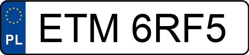 Numer rejestracyjny ETM 6RF5 posiada BMW 520D - ETM6RF5 Numer rejestracyjny ETM 6RF5 posiada BMW 520D - ETM6RF5