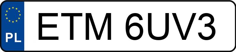 Numer rejestracyjny ETM 6UV3 posiada SEAT CORDOBA - ETM6UV3