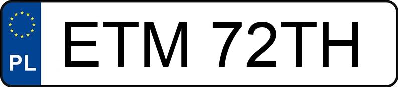 Numer rejestracyjny ETM 72TH posiada PEUGEOT 307 2.0 HDI MR`01 E3 XS Class - ETM72TH