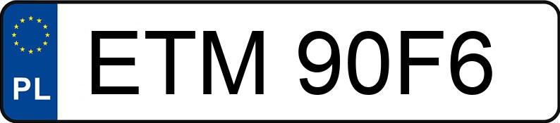 Numer rejestracyjny ETM 90F6 posiada SUZUKI GRAND VITARA - ETM90F6