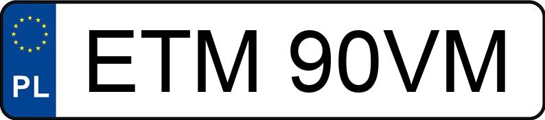Numer rejestracyjny ETM 90VM posiada BMW 318i Kat. MR`98 E46 318i Kat. MR`98 E46 - ETM90VM