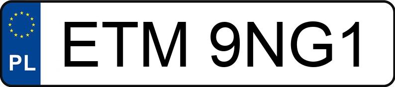 Numer rejestracyjny ETM 9NG1 posiada OPEL VECTRA 1.9 CDTI - ETM9NG1 Numer rejestracyjny ETM 9NG1 posiada OPEL VECTRA 1.9 CDTI - ETM9NG1