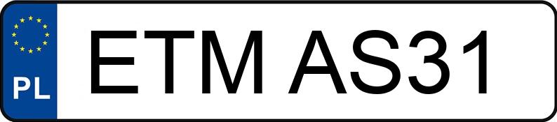 Numer rejestracyjny ETM AS31 posiada FORD Fiesta 1.3 MR`06 E4 Fiesta - ETMAS31