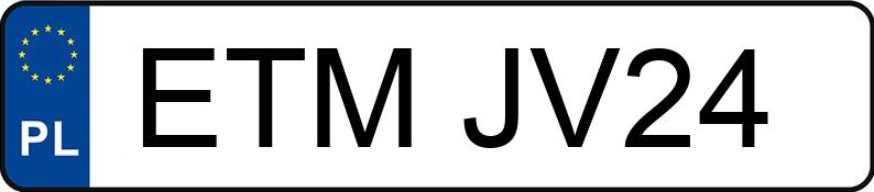 Numer rejestracyjny ETM JV24 posiada VOLVO V50 2.0 D MR`04 E4 V50 2.0 D MR`04 E4 - ETMJV24