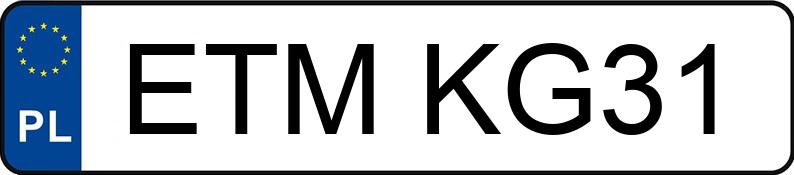 Numer rejestracyjny ETM KG31 posiada BMW 520i Kat. MR`95 E39 520i Kat. MR`95 E39 - ETMKG31