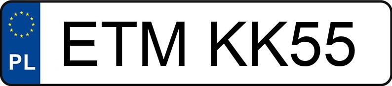 Numer rejestracyjny ETM KK55 posiada AUDI A8 - ETMKK55 Numer rejestracyjny ETM KK55 posiada AUDI A8 - ETMKK55