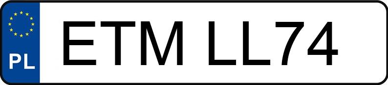 Numer rejestracyjny ETM LL74 posiada CITROEN C3 S - ETMLL74