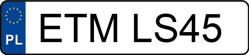 Numer rejestracyjny ETM LS45 posiada PORSCHE CAYENNE - ETMLS45 Numer rejestracyjny ETM LS45 posiada PORSCHE CAYENNE - ETMLS45