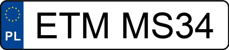 Numer rejestracyjny ETM MS34 posiada AUDI A4 1.9 TDi DPF MR`05 E4 8E A4 1.9 TDi DPF MR`05 E4 8E - ETMMS34