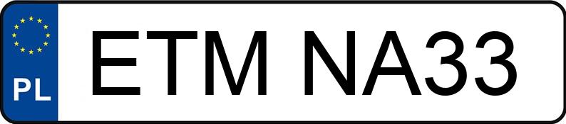 Numer rejestracyjny ETM NA33 posiada SKODA FABIA - ETMNA33