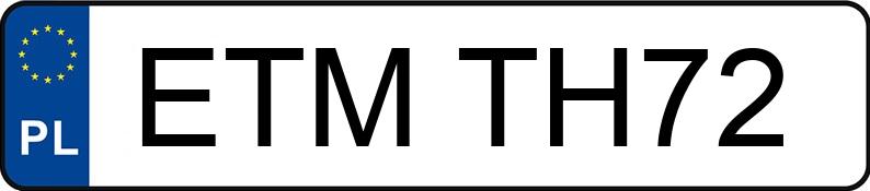 Numer rejestracyjny ETM TH72 posiada FIAT DUCATO - ETMTH72