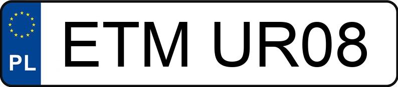 Numer rejestracyjny ETM UR08 posiada OPEL ASTRA GTC - ETMUR08