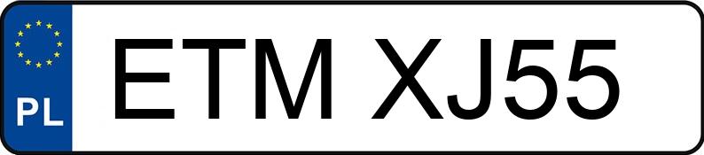 Numer rejestracyjny ETM XJ55 posiada RENAULT CLIO - ETMXJ55