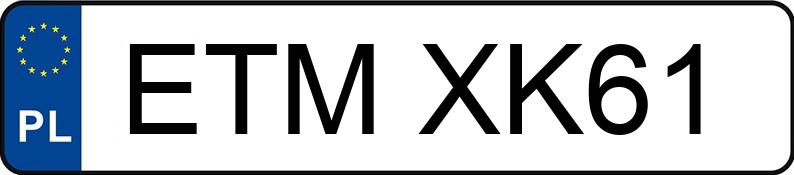 Numer rejestracyjny ETM XK61 posiada TOYOTA AVENSIS 2.0 D-4D - ETMXK61