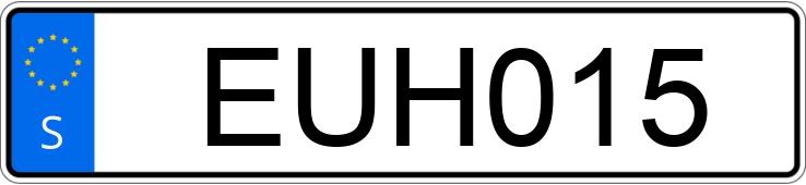 Numer rejestracyjny EUH015 posiada Ford Fiesta 1.25