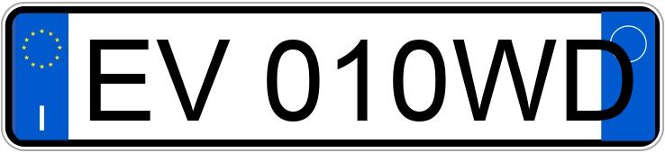 Numer rejestracyjny EV010WD posiada LANCIA Ypsilon 3a serie