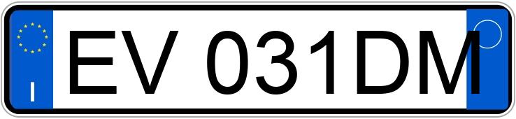 Numer rejestracyjny EV031DM posiada ALFA ROMEO Giulietta