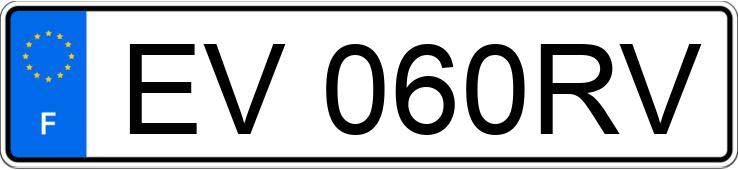 Numer rejestracyjny EV060RV posiada DS DS3