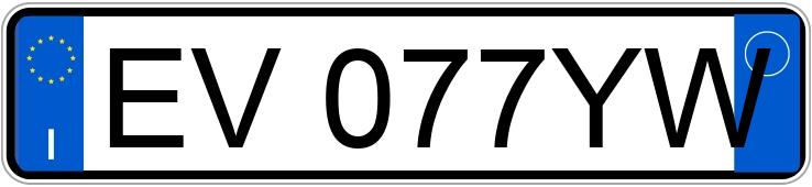 Numer rejestracyjny EV077YW posiada CITROEN C3 2a serie