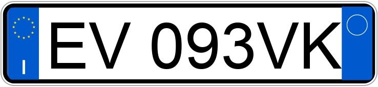 Numer rejestracyjny EV093VK posiada FIAT Punto 4a serie Numer rejestracyjny EV093VK posiada FIAT Punto 4a serie