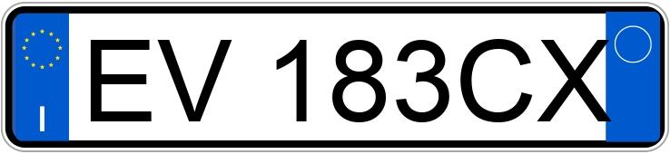 Numer rejestracyjny EV183CX posiada NISSAN Qashqai 1a serie Qashqai 1.6 16V GPL Eco 360 (86 kw)