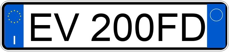Numer rejestracyjny EV200FD posiada MERCEDES-BENZ A 180 CDI
