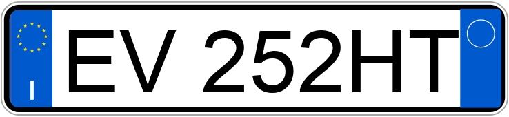 Numer rejestracyjny EV252HT posiada FIAT Panda 3a serie