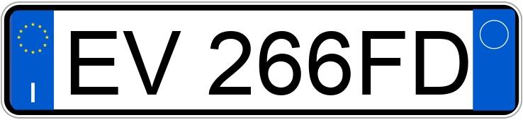 Numer rejestracyjny EV266FD posiada MERCEDES Classe A