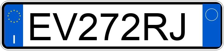 Numer rejestracyjny EV272RJ posiada LANCIA Ypsilon 3a serie