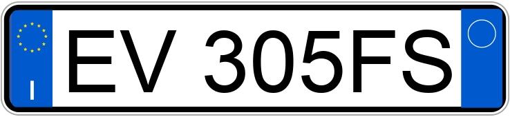 Numer rejestracyjny EV305FS posiada LANCIA Ypsilon 3a serie