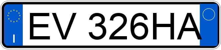 Numer rejestracyjny EV326HA posiada FIAT Punto 4a serie