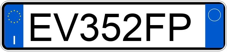 Numer rejestracyjny EV352FP posiada FIAT Panda 3a serie Numer rejestracyjny EV352FP posiada FIAT Panda 3a serie