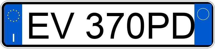 Numer rejestracyjny EV370PD posiada MERCEDES Classe A