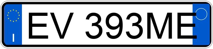 Numer rejestracyjny EV393ME posiada MERCEDES Classe A