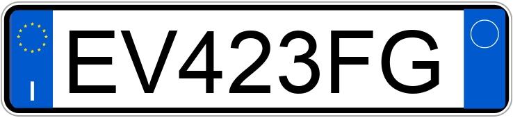 Numer rejestracyjny EV423FG posiada OPEL Meriva 2a serie